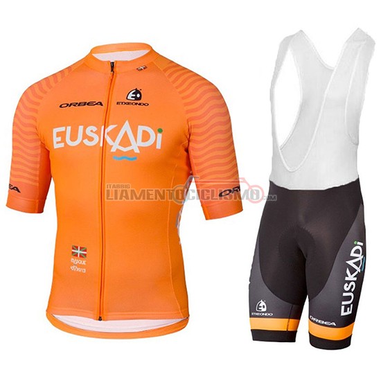 Abbigliamento Ciclismo Euskadi Manica Corta 2018 Arancione